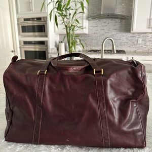 Vintage‎ Bottega Veneta Leather Overnight Duffle Bag